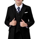 Boys' Formal Suit Set Adjustable Waist Suits for Toddler Boy Wedding School Dress Clothes 4T
