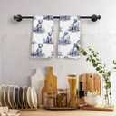 Sviojuce Chinoiserie Labrador Retriever Kitchen Towels Decorative 16x24 Set of 2, Blue and White Dog Dish Towels Cloths Dishcloths Tea Towel Gifts, Grandmillennial Bathroom Kitchen Hand Towel Decor