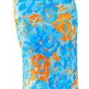 PRETTYGARDEN Women's Floral Bodycon Maxi Dress Summer Beach Sundress Sleeveless Spaghetti Strap Wedding Guest Dress (Blue, M)