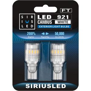SIR IUS LED - FT- 921 922 579 LED Canbus Reverse Backup Trunk Light Bulb for Car Truck Super Bright High Power 3030+4014 SMD White 6500K Pack of 2
