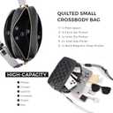 Small Crossbody Purses for Women,Vegan Leather Crossbody Bags Trendy, Quilted Purses for Women | Vegan Leather, | Trendy| Quilted