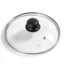 9.1 Inch Tempered Glass Lid for Instant Pot 5/6 Quart - Universal Pot Lid Replacement, Universal Pot Cover with Heat-resistant Handle, Easy to Grip, Stainless Steel Rim, Clear