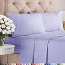 Queen Size 4 Piece Sheet Set - Comfy Breathable & Cooling Bed Sheets Set - Hotel Luxury Bedding for Women, Men, Kids, Teens, Boys & Girls - Deep Pockets, Ultra-Soft, Wrinkle Free - Oeko-Tex - Lavender
