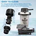 SP1480BLK Pool Pump Filter Connector Compatible with Hayward DE and Cartridge Filter, 1-1/2-Inch MIP Black Self-Aligning Double Male End Union Replace for Hayward Model #Cc1000 & Cc1500 Parts, 2 Pack