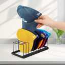 Hat Organizer for 20 Baseball Caps, Metal Tabletop Ball Cap Rack for Closet, 2 Pack Baseball Cap storage Stand for Men Dresser, Gift