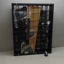 Gridwall Panel Display Stand, 2'x5.5' Heavy Duty Floor Standing Rack with Detachable Girdwall, Movable Silent Wheel, Easy to Transport, Ideal for Retail & Craft Fairs (1)