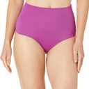 Amazon Essentials Women's High Waist Swim Bottom (Available in Plus Size) (Medium, Violet)