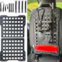 Metal Rigid Molle Panels for Vehicles - Alloy Truck Mount Rack Tactical Seat Back Organizer - Adjustable, Versatile Panel - Stronger Than Plastic - 4 Loop Fasteners - Eco-Friendly