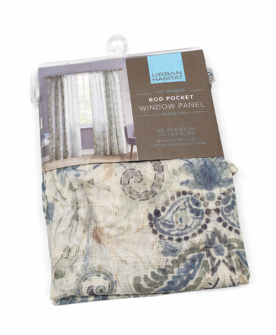 Urban Habitat Rod Pocket Window Panel 50 in W x 63 in L