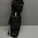 YSSOA Portable Folding Camping Chair for Adult with Carry Bag, Collapsible Anti-Slip Padded Oxford Cloth Stool for Hiking, Fishing, Gardening, Picnic, Small, Black