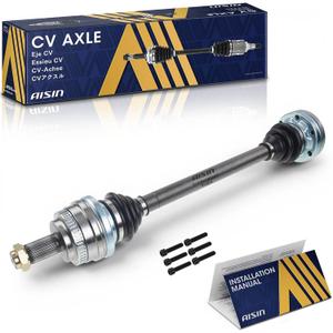 AISIN AFTERMARKET CVABM-00047 Rear Left or Right CV Axle Shaft Assembly | Compatible with BMW 325i 01-05, 323i 99-00, 325i 325is 92-95, 328i 96-97, 325Ci 01-06, 323Ci 328i 328Ci 2000, Z4 03-05