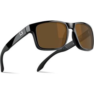 B.N.U.S Italy Made Classic Sunglasses for Men and Women Corning Real Glass Lenses with Polarized Option