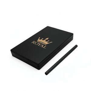 7-Compartment Storage Box with Metal Tube, Lockable Organizer with Anti-Slip Compartment Design, Crown Emblem, Portable Travel (Black)