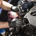 Comfy Package Black Nitrile HEAVY DUTY 6 Mil. Chemical Resistance, Latex & Powder Free, Textured Fingertips Disposable Gloves (Large)