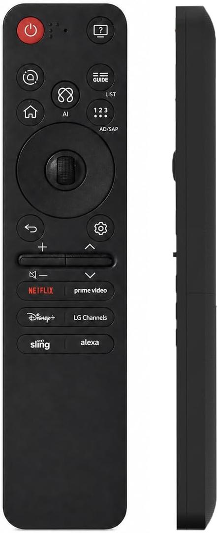 for LG Smart TV Remote,Magic Control with Voice and Pointer Function,AN-MR25GA/AN-MR24GA/MR23GA/MR22GA/MR21GA/MR20GA/MR19GA Replacement for 2019-2025 LG WebOS,OLED,QNED,NANOCell,4K,8K etc.AKB76039902