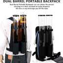 psler Dual Barrel Portable Backpack Dispenser Beverage Drink Beer Alcohol Dispenser for Party Outdoor, 1 Count