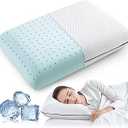24x14in White Soft Pillow Memory Foam