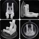 STOBAZA Electronic Candle Suction Cup Accessories 12 Pcs Strong Hold Window Candle Holders for Led Flameless Candles Perfect for Home Decor and Party Decorations