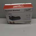 Homemate Electric Heated Blanket Twin - 62"x84" Heating Bed Blankets Throw with 10 Heating Levels 8 Hours Auto Off Fast Heating Over-Heated Protection Ultra Soft Warm Flannel ETL Certified Grey