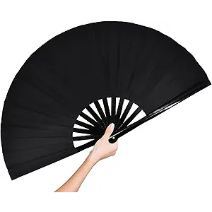 Large Rave Folding Hand Fan Clap Fan Popping Fans for Line Dancing, Big Foldable Clacking Fans for Dance Festival, Dancing, Performance