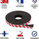 Magnetic Tape, 15 Feet Magnet Tape Roll (1/2'' Wide x 15 ft Long), with 3M Strong Adhesive Backing. Perfect for DIY, Art Projects, whiteboards & Fridge Organization