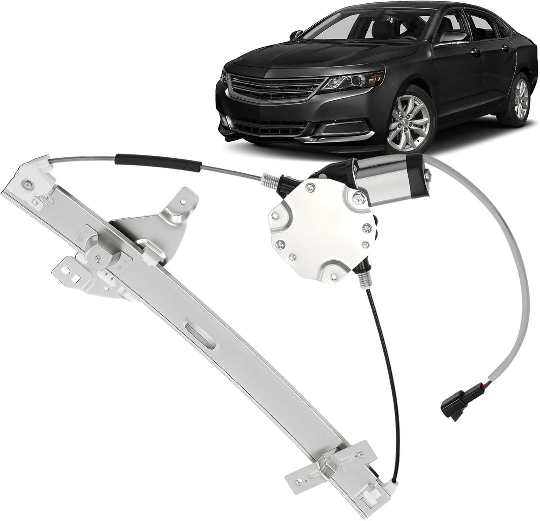 748-172 Front Left Driver Side Power Window Regulator with Motor for Chevy Impala 2006-2013, Impala Limited 2014-2016, Replace 10338555 22894021