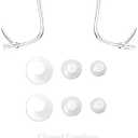 6 Pcs+2 Tubes 3-Size(S, M, L) All Brand Phonak Hearing Aid Closed Domes Earplugs OE Open Fit Ear Domes Eartips Hearing Aid Accessory Hearing Aids Accessory (Closed*2sets+Tube*2(OE))