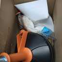 Drain Auger, Clog Remover with Drill Adapter, 25 Feet Flexible Plumbing Snake Use Manually or Powered for Kitchen, Bathroom and Shower Sink, Comes with Gloves (orange)