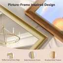 30x40 Inch Brushed Gold Bathroom Mirrors for Over Sink | Aluminum Framed Rectangle Bathroom Vanity Mirror for Wall, Anti-Rust, HD Tempered Glass, Modern, Horizontal/Vertical