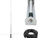 27Mhz CB Radio Base Station Antenna 18.5ft with 49ft Cable PL-259 Cable, Ground Plane, 150W Heavy Duty Antenna for 10 & 11 Meter (26-28 MHz) - 3.5 dBi Gain