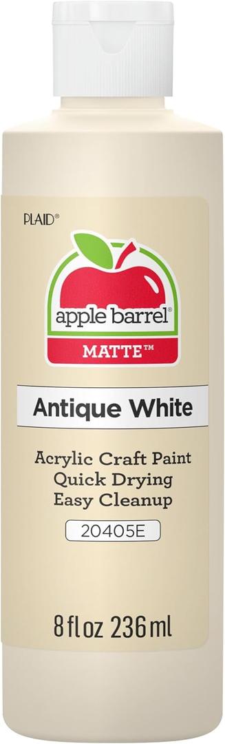 Apple Barrel Acrylic Paint in Assorted Colors (8 Ounce), J20405 Antique White- Pack of 1