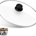 Oval 8 Quart Slow Cooker Glass Lid Fit for Crock Pot 8 Q Slow Cooker and Fit for Hamilton Beach 8q Glass Pot Lid, Slow Cooker Pot Lid Replacement Part, 1 Pack