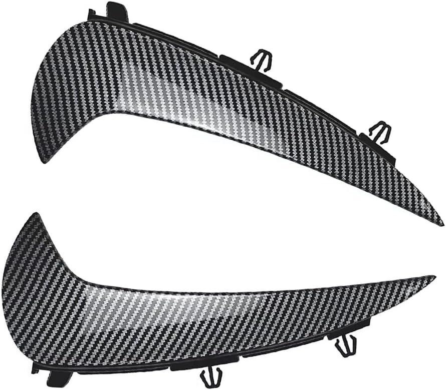 Riloer Bumper Splitter Cover, 2 PCS Car Rear Bumper Side Spoiler Canards Cover Trim, Compatible with Mercedes Benz GLC Class X254 AMG Line GLC260 2023 onwards (Carbon Fiber Look Finish)