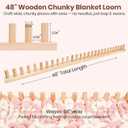 Wood Chunky Blanket Loom