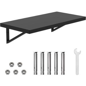 Stainless Steel Shelf 12 x 24 Inches,250 lb Wall Mounted Commercial Floating Shelving, Metal Shelves for Restaurant, Kitchen, Home and Hotel, Bar, Garage