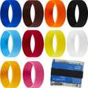 10 Pcs Rubber Cash Bands Money Bands for Cash Elastic Silicone Rubber Wallet Colored Wide Bills Straps Self Adhesive Currency Straps for Money Card License