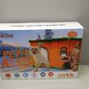 Air Conditioned Cat House - 4-Season Thermo-Electric Pet Shelter with Cozy Warm & Cool Modes for Small Dogs and Cats Up to 15lbs, Energy Efficient & Ultra-Quiet (Orange)