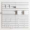 Pegboard Combination Kit for Wall Organizer, Wall Mounted Peg Board Kits for Kitchen, Bedroom, Office, &Bathroom, 4 Pieces White Pegboards and 14 Accessories, 22" x 22"