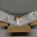 Acellegic 2 Pcs Stackable Mesh Fruit Basket with Lid, Wall Mounted Fruit Basket Snack Onion Potato Storage Container for Vegetable Produce Kitchen Counter Bathroom(White)