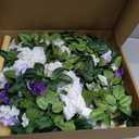 Artificial Wedding Arch Flowers Kit(Pack of 2) for Wedding Arch, Bridal Shower, Ceremony and Reception Backdrop Decoration (Dancing Purple Kelsang Flowers)