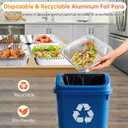 8x8 Aluminum Pans - 20 Pack Disposable Foil Pans, Aluminum Roasting Trays for Holiday Cooking, Parties Meal Prep, Storage, Heating and Baking