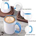 12 Pack Sublimation Mugs Blank,15oz Ceramic Coffee Mug Tazas Para, large