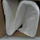 Vekkia Lumbar Support Pillow, Ergonomic Back Pillow for Better Posture, Enhances Comfort & Relieves Back Discomfort for Long Sitting & Elderly, for Recliner, Armchair & Sofa, Removable Cover, Brown (19.5"x16.5"x6")