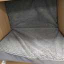 Waterproof Dog Beds Large Sized Dog Orthopedic Dog Beds for Crate with Removable Washable Cover Egg-Crate Foam Pet Pad Mat with Anti-Slip Bottom, 36x27 Inch, Grey