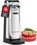 POHL SCHMITT Electric Can Opener, Knife Sharpener & Bottle Opener, Easy Push Down Lever, Works with Standard And Pop-Top Cans, Durable Stainless Steel & ABS - Kitchen Essentials and Accessories