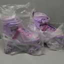 Roller Skates for Girls Kids Child Beginners, Adjustable Light up Wheels Fun Illuminating Purple Pink Skates for Boys Toddlers Patines (Large - (US 3.5-6))