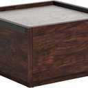 Sauder Manhattan Gate Modern Square Coffee Table, Rich Walnut Finish