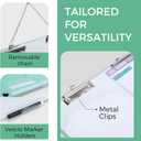 Large A3 Writing Easel Desk Adjustable Dry Erase, Keyboard Stand for Desk, Learning Portable Clipboard Magnetic, White Board Dry Erase Wall Hangable, Slant 18/13 for Teachers & Students, Mint Frame