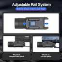 DARKFANG Tactical Flashlight and Green Laser Light Combo 1500 Lumen for Shotgun/Pistol Light with Momentary/Strobe Function for 1913 Picatinny Rail