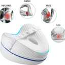 Vertdens Leg Pillow, Knee Pillow for Side Sleepers, Leg Pillows for Sleeping, Knee Cushion for Sleeping,Suitable for Relieving Leg, Back, Knee Pain